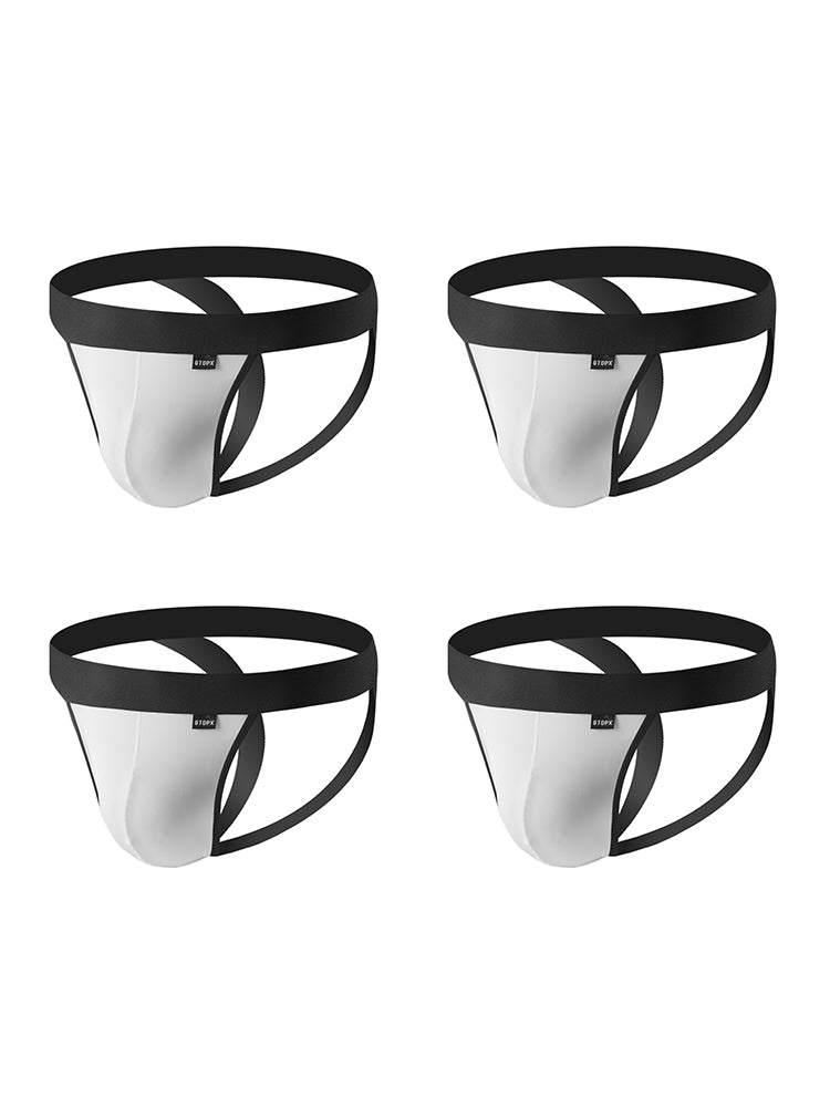 4-pack Men's Ice Silk Quick-Dry Breathable Mesh Jockstrap | dmunderwear detail image 15