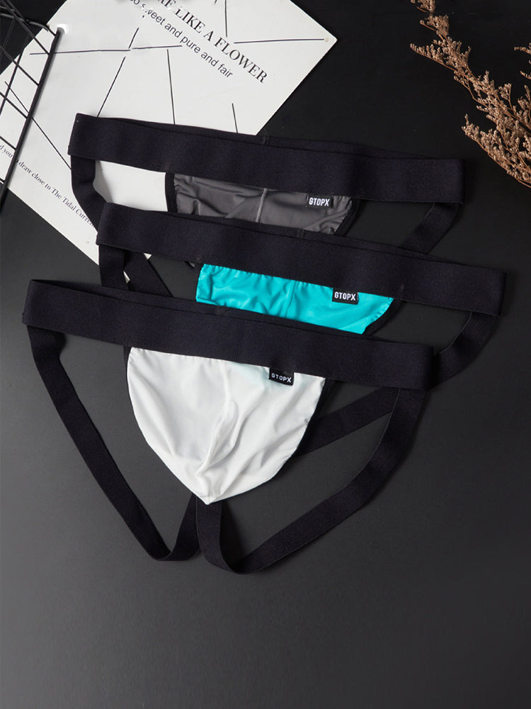4-pack Men's Ice Silk Quick-Dry Breathable Mesh Jockstrap | dmunderwear detail image 6
