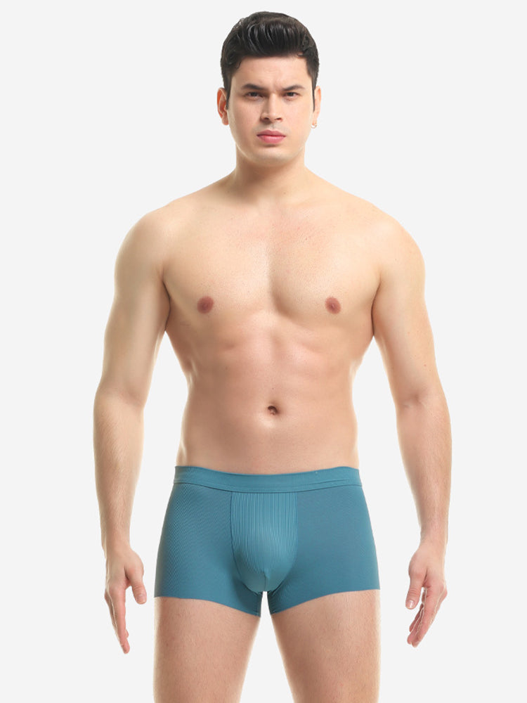 4 Pack Men's Ice Silk Seamless Trunks Underwear | dmunderwear