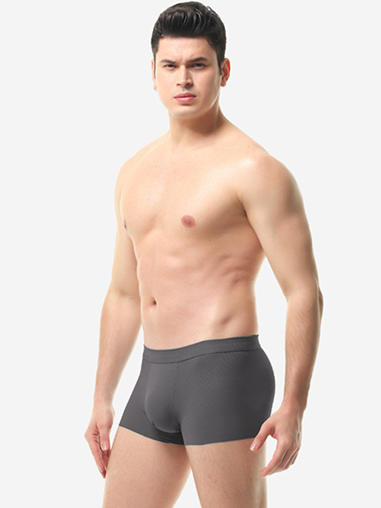 4 Pack Men's Ice Silk Seamless Trunks Underwear | dmunderwear detail image 5