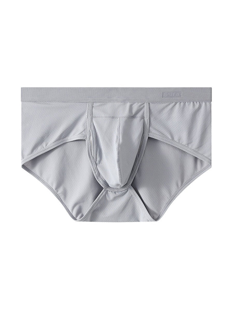 4 Pack Men's Large Pouch Separation Ice Silk Briefs | dmunderwear