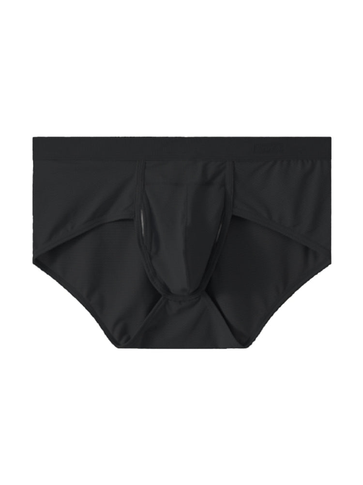 4 Pack Men's Large Pouch Separation Ice Silk Briefs | dmunderwear detail image 12