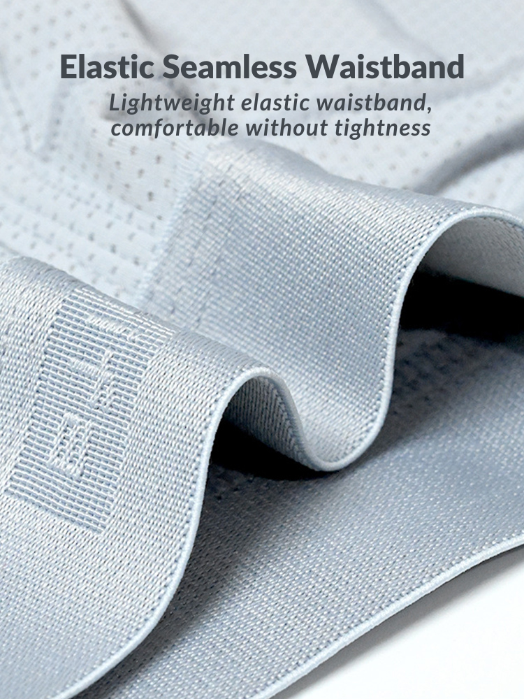 4 Pack Men's Large Pouch Separation Ice Silk Briefs | dmunderwear detail image 4