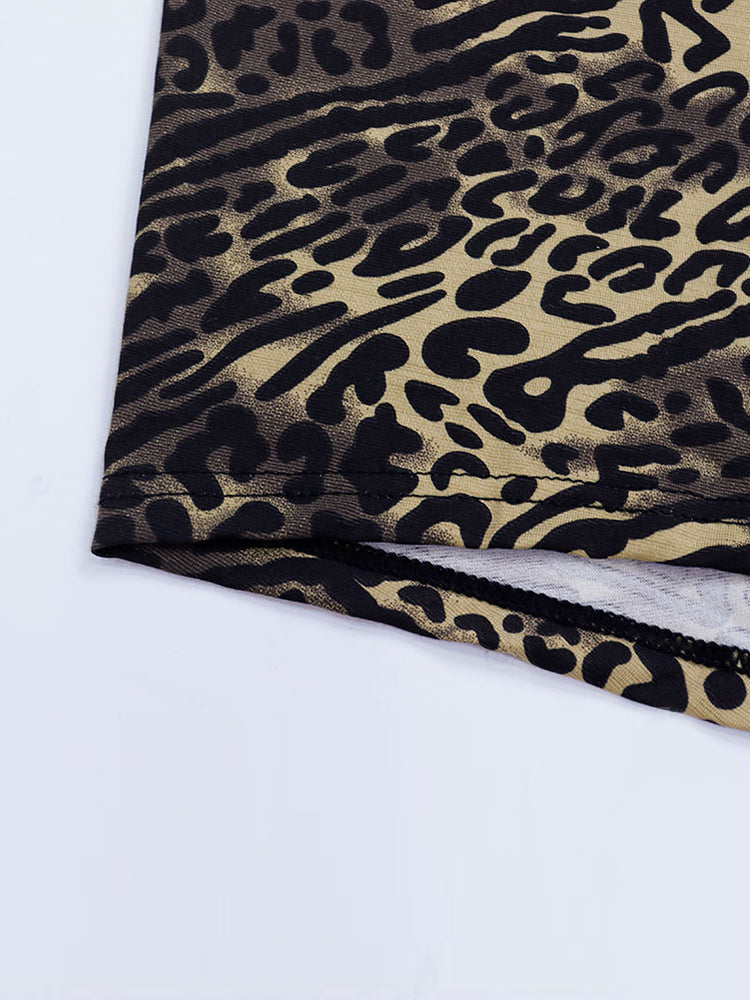 4 Pack Men's Leopard Print Mid-Rise Breathable Antibacterial Trunks | dmunderwear detail image 5