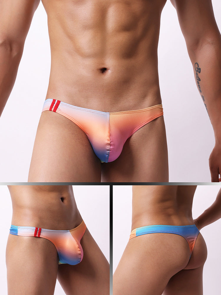 4 Pack Men's Low-Rise Moisture-Wicking Odor-Control Comfort Thongs | dmunderwear detail image 13