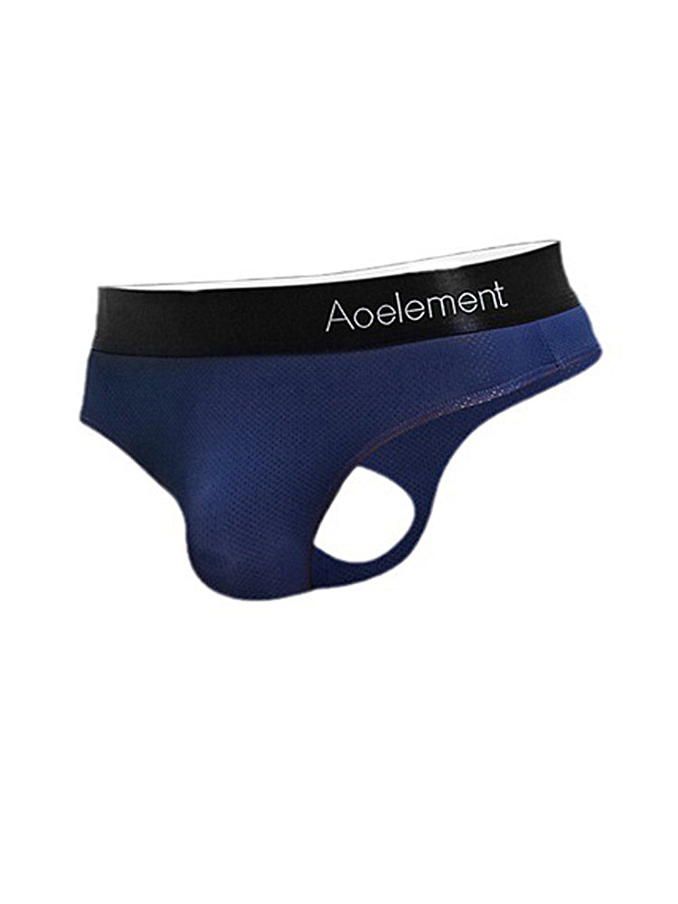 4 Pack Men's Low-Rise Stretchy U-Pouch Thongs | dmunderwear