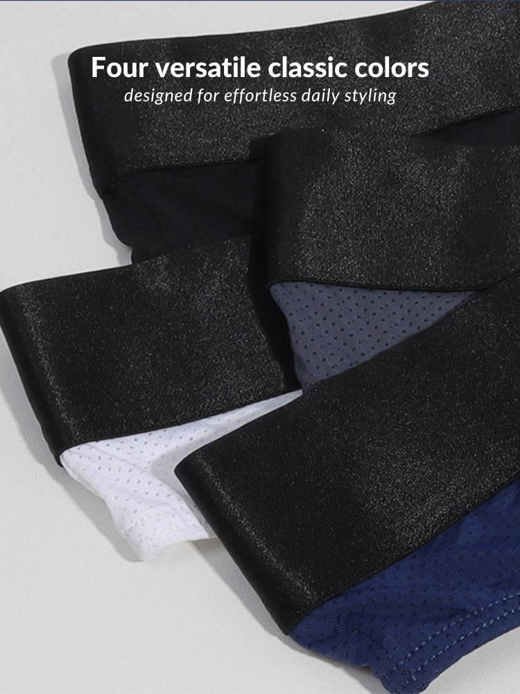 4 Pack Men's Low-Rise Stretchy U-Pouch Thongs | dmunderwear detail image 18