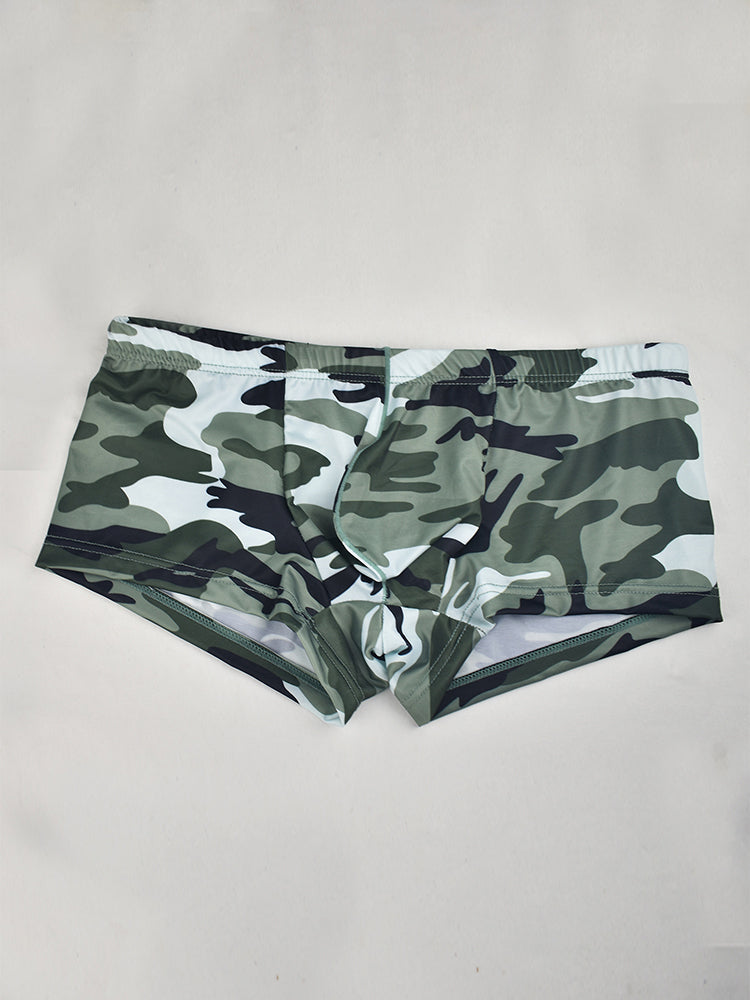 4-pack Men's Low-rise U-pouch Camouflage Boxer Briefs | dmunderwear detail image 17