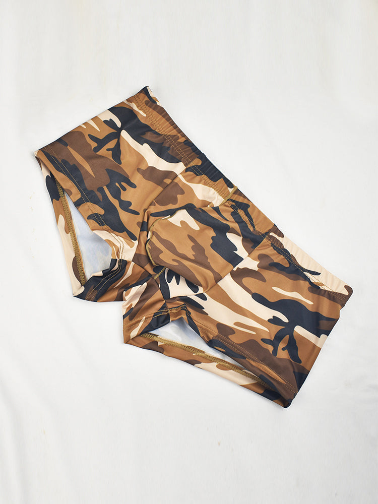 4-pack Men's Low-rise U-pouch Camouflage Boxer Briefs | dmunderwear detail image 18