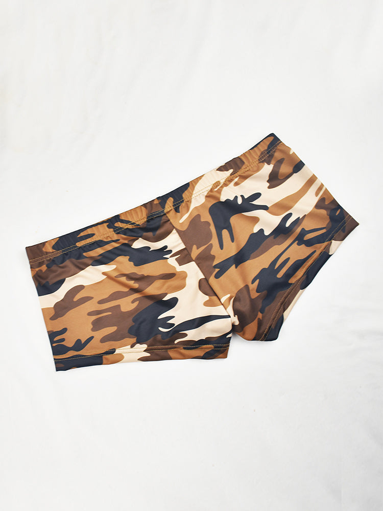 4-pack Men's Low-rise U-pouch Camouflage Boxer Briefs | dmunderwear detail image 19