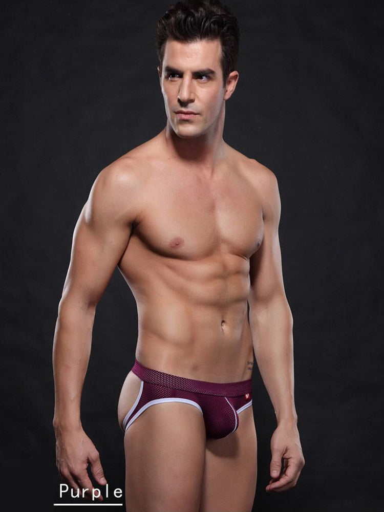 4 Pack Men's Low Waist Sexy Breathable Butt Lifting Stylish Comfortable Jockstrap | dmunderwear detail image 15