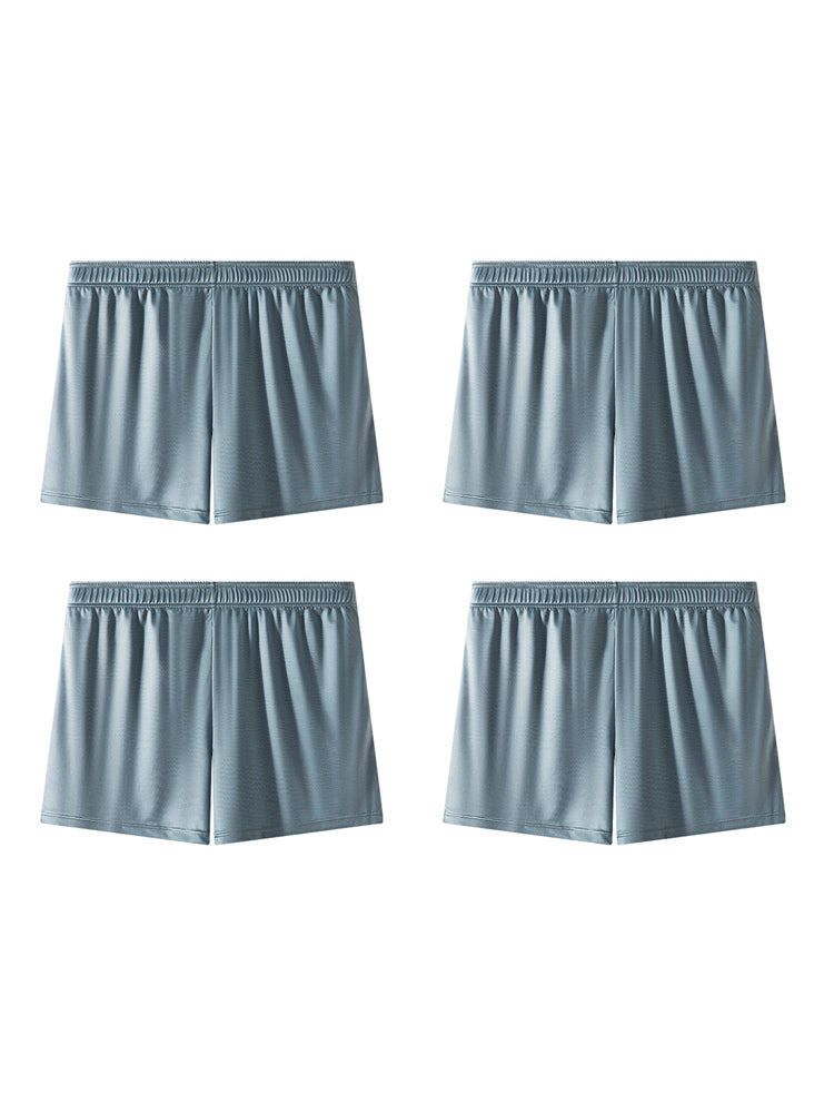 4 Pack Men's Luxury Soft Loose Fit Skin-Friendly Home Shorts | dmunderwear detail image 17