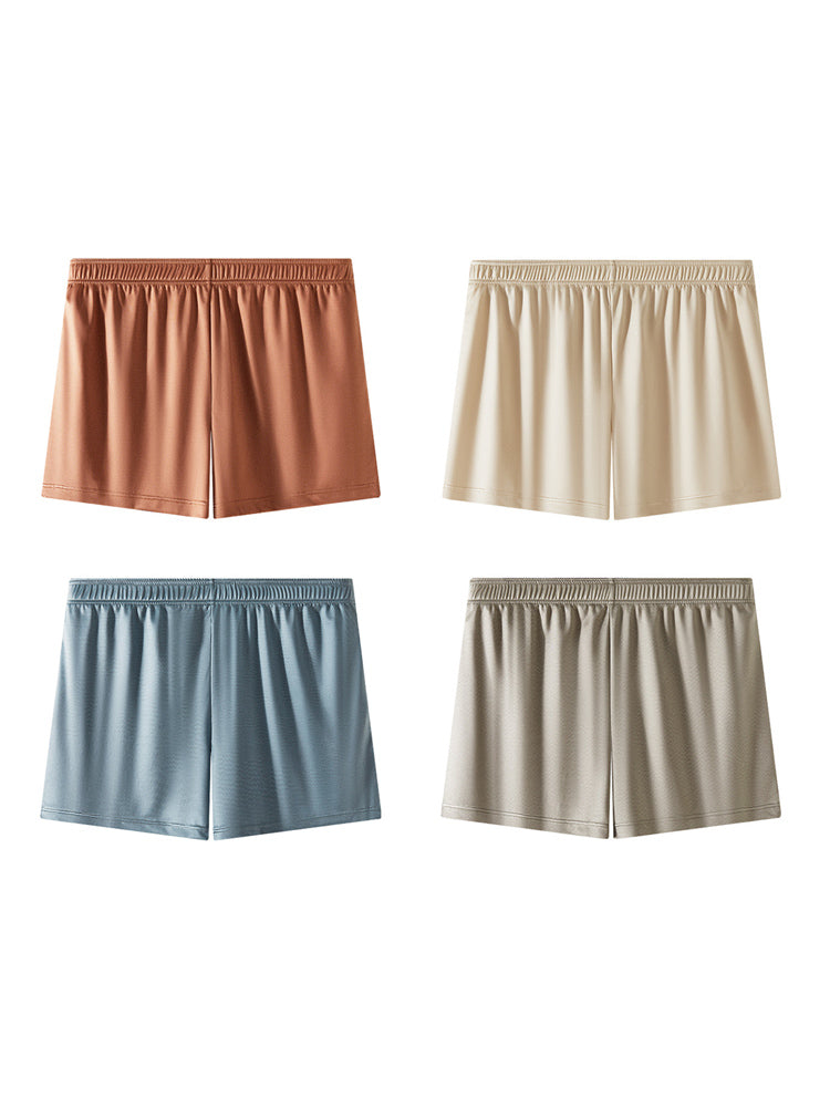 4 Pack Men's Luxury Soft Loose Fit Skin-Friendly Home Shorts | dmunderwear detail image 2