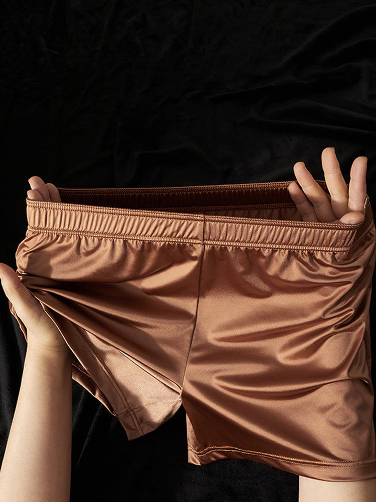 4 Pack Men's Luxury Soft Loose Fit Skin-Friendly Home Shorts | dmunderwear detail image 6