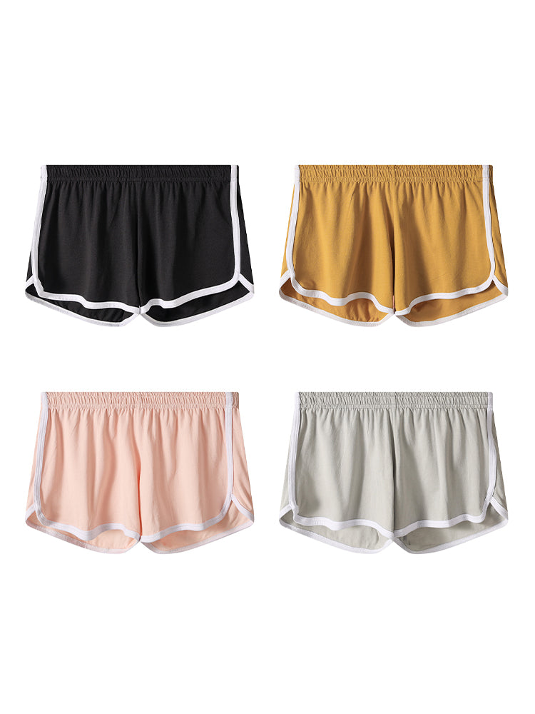 4 Pack Men's Mid-Rise Breathable Cotton Skin-Friendly Boxers Shorts | dmunderwear detail image 7