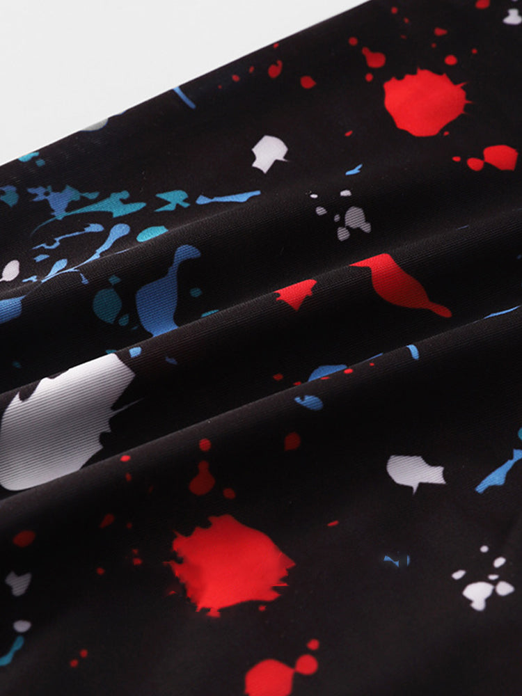 4 Pack Men's Mid-Rise Lightweight Printed Seamless Comfort Trunks | dmunderwear detail image 7