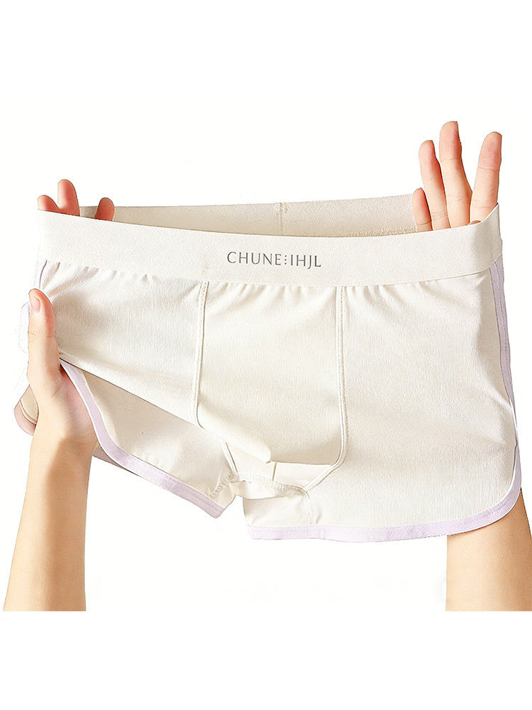 4 Pack Men's Mid-Rise Solid Color Stretch Fit Breathable Trunks | dmunderwear detail image 13