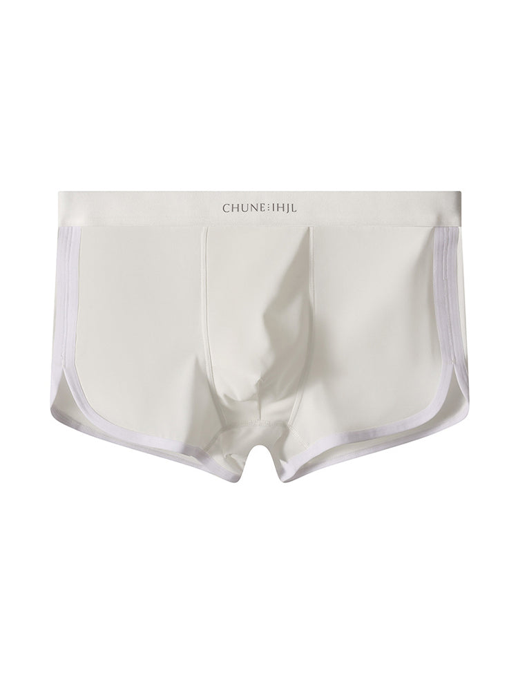 4 Pack Men's Mid-Rise Solid Color Stretch Fit Breathable Trunks | dmunderwear detail image 19