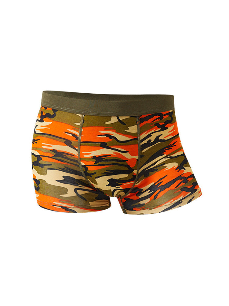 4 Pack Men's Breathable Recycled-Fiber Camo Trunks | dmunderwear