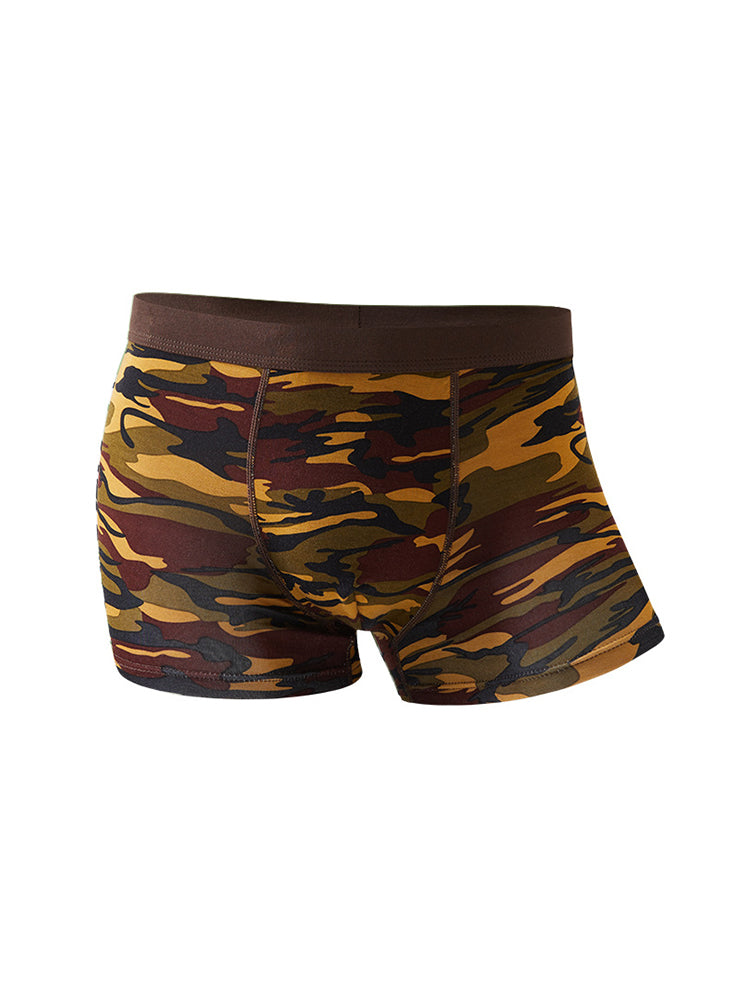 4 Pack Men's Breathable Recycled-Fiber Camo Trunks | dmunderwear detail image 20