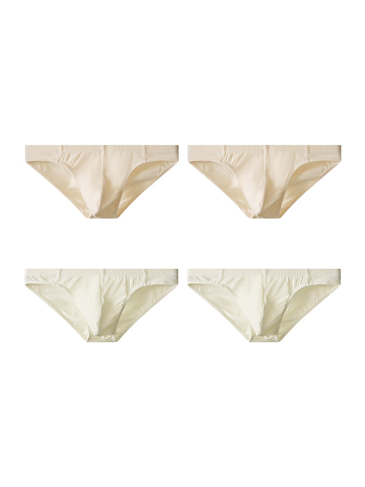 4 Pack Men's Organic Cotton Stretch Fit Workout Ready Briefs | dmunderwear detail image 13