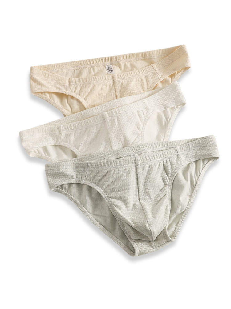 4 Pack Men's Organic Cotton Stretch Fit Workout Ready Briefs | dmunderwear detail image 4
