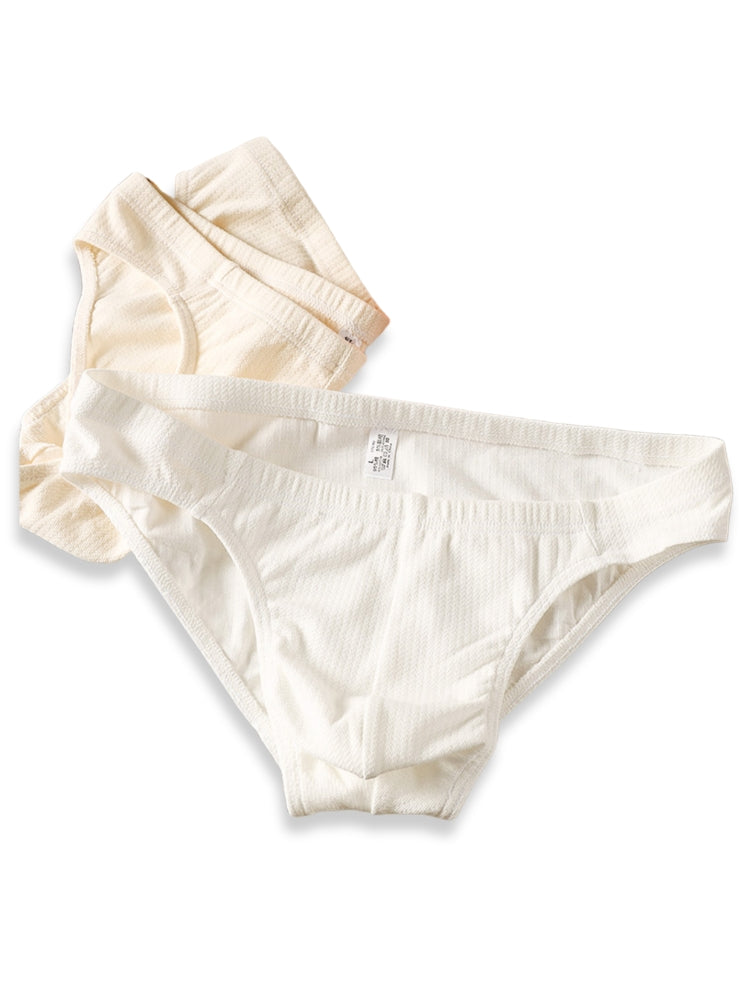4 Pack Men's Organic Cotton Stretch Fit Workout Ready Briefs | dmunderwear detail image 5
