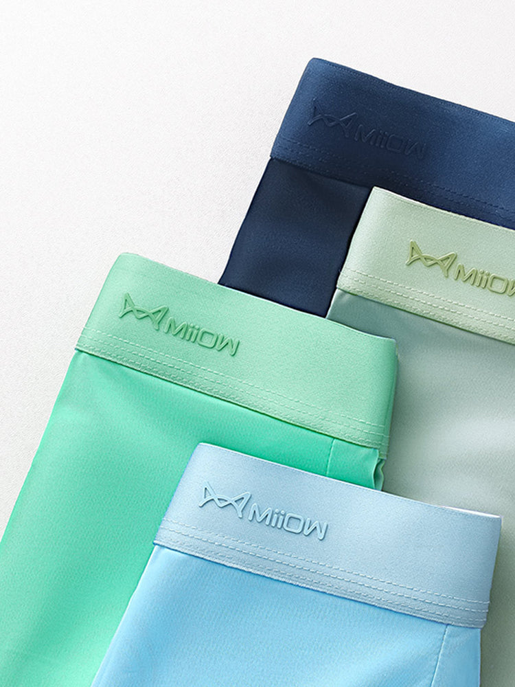 4 Pack Men's Pouch Anti-bacterial Silk Underwear | dmunderwear detail image 10