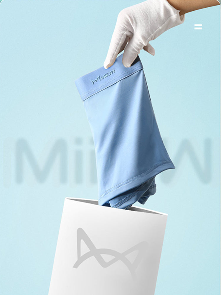 4 Pack Men's Pouch Anti-bacterial Silk Underwear | dmunderwear detail image 12