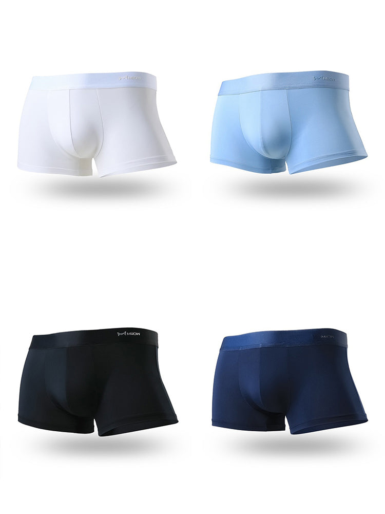 4 Pack Men's Pouch Anti-bacterial Silk Underwear | dmunderwear detail image 2