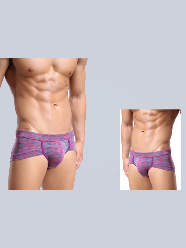 4 Pack Men's Premium Cotton Antibacterial Supportive Large Pouch Zero-Irritation Trunks | dmunderwear detail image 11
