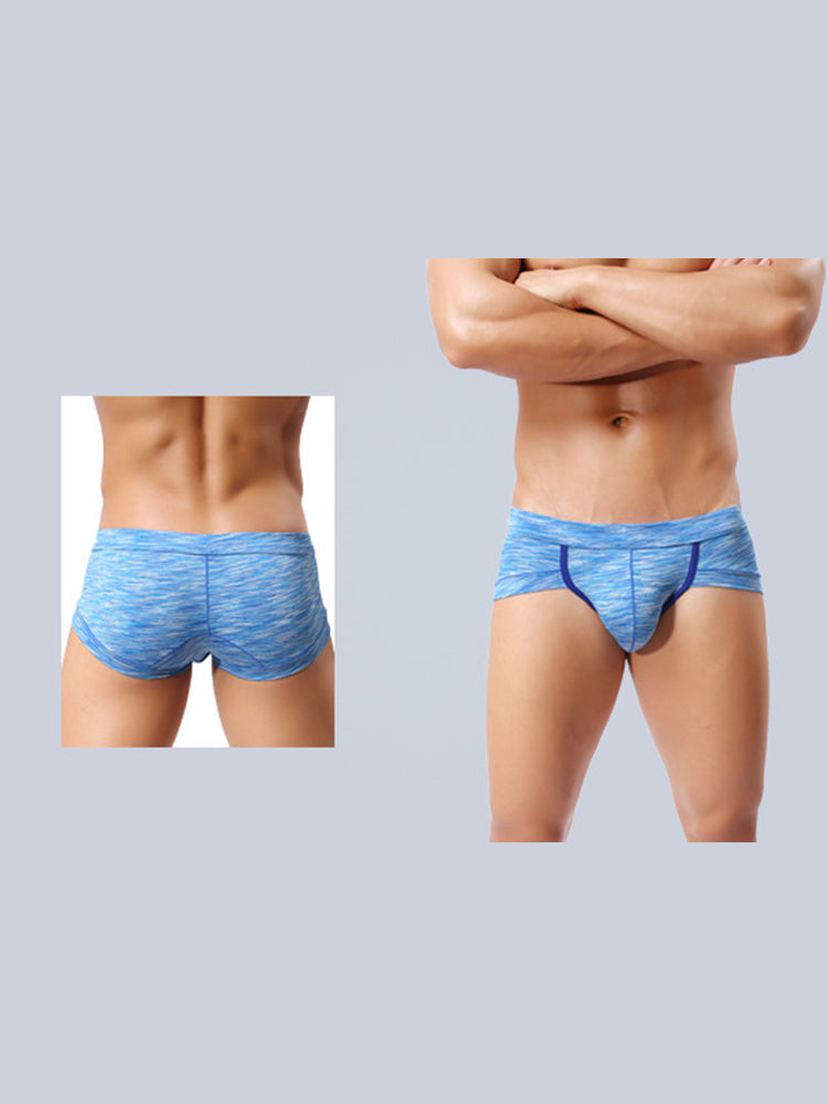 4 Pack Men's Premium Cotton Antibacterial Supportive Large Pouch Zero-Irritation Trunks | dmunderwear detail image 3