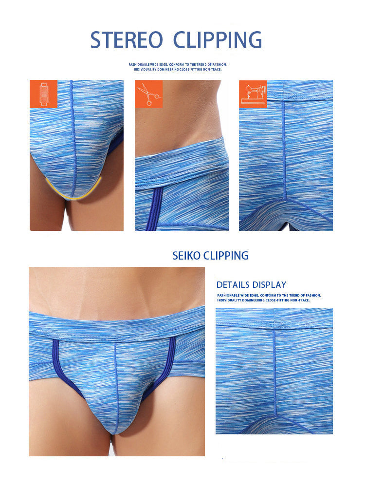 4 Pack Men's Premium Cotton Antibacterial Supportive Large Pouch Zero-Irritation Trunks | dmunderwear detail image 6