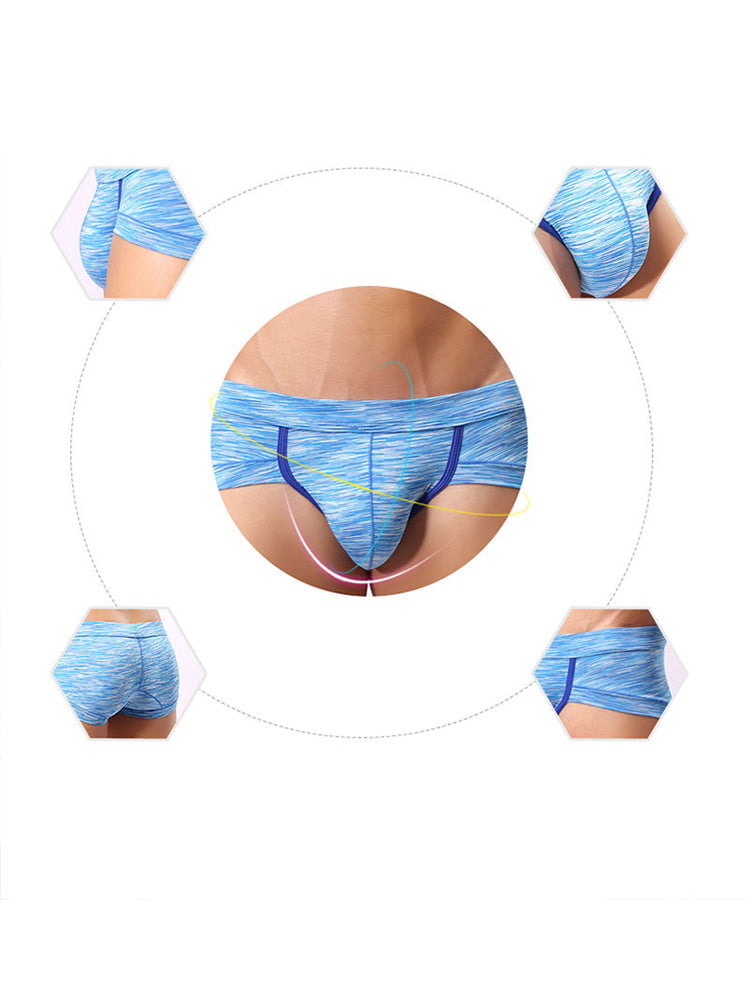 4 Pack Men's Premium Cotton Antibacterial Supportive Large Pouch Zero-Irritation Trunks | dmunderwear detail image 8