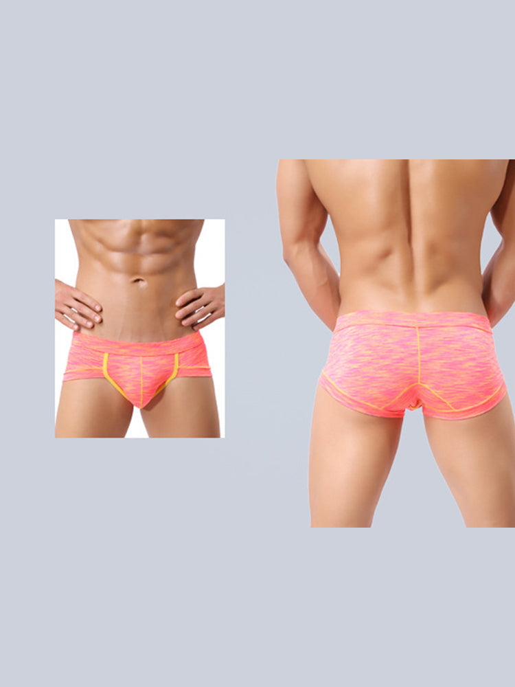 4 Pack Men's Premium Cotton Antibacterial Supportive Large Pouch Zero-Irritation Trunks | dmunderwear detail image 9