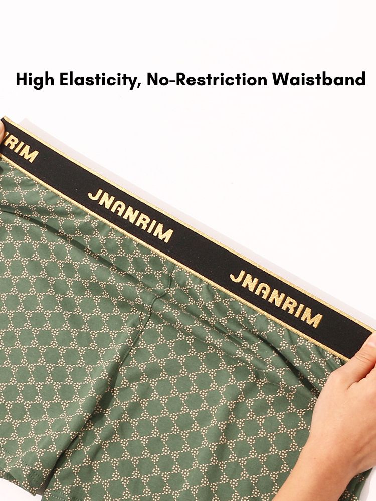 4 Pack Men's Premium Cotton Comfy Waistband Everyday Essential Boxer Briefs | dmunderwear detail image 4