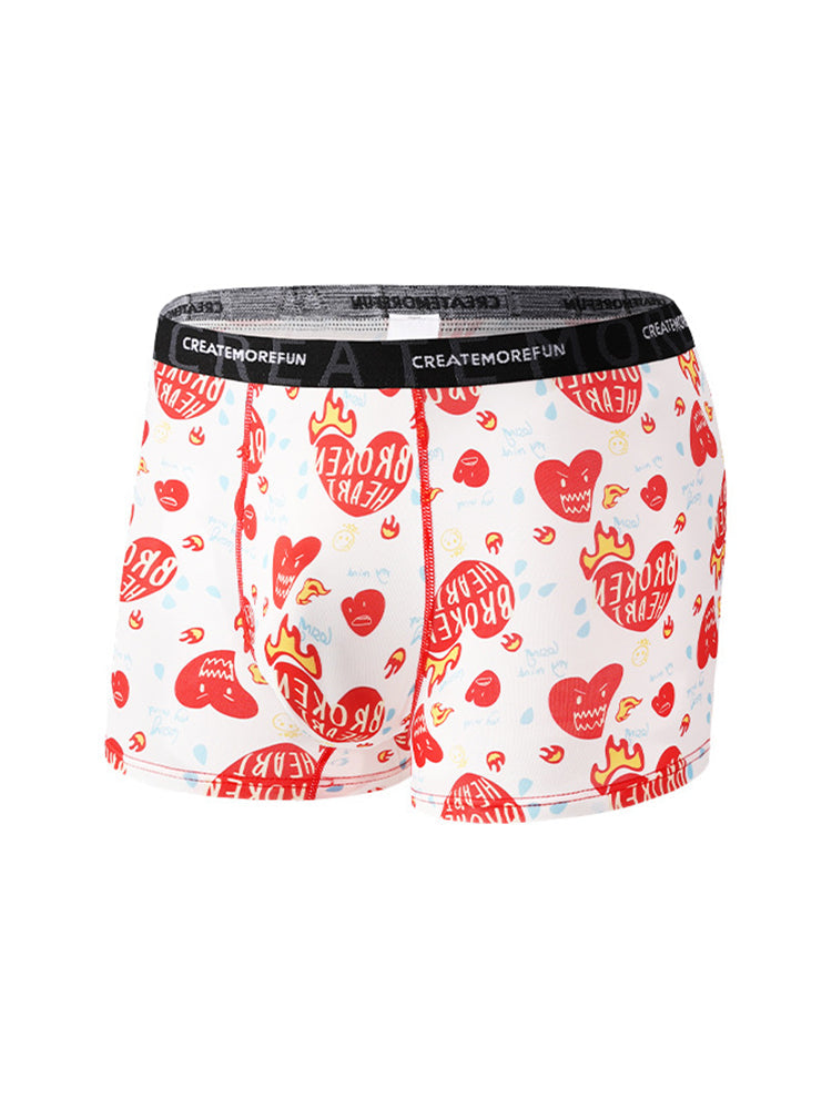 4 Pack Men's Printed Quick-Dry Fabric Stretch Fit Lightweight Trunks | dmunderwear detail image 13