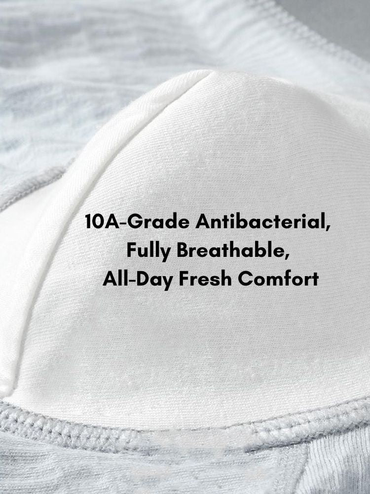 4 Pack Men's Pure Cotton Antibacterial Ultra-Soft Skin-Friendly Stretch Trunks | dmunderwear detail image 5