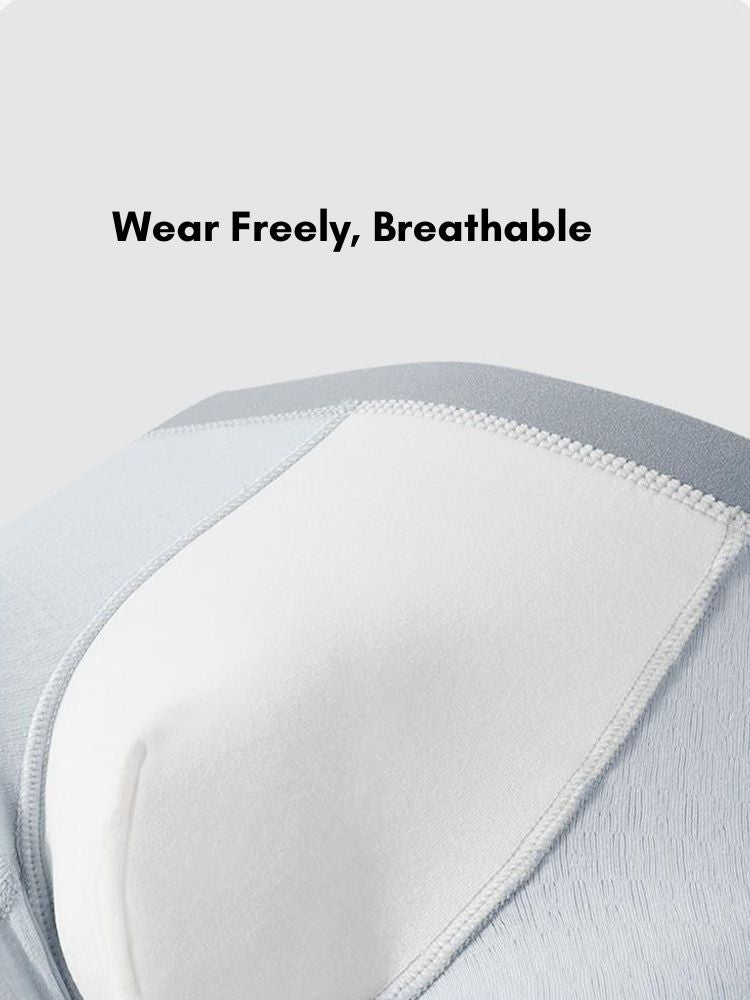 4 Pack Men's Pure Cotton Antibacterial Ultra-Soft Skin-Friendly Stretch Trunks | dmunderwear detail image 6
