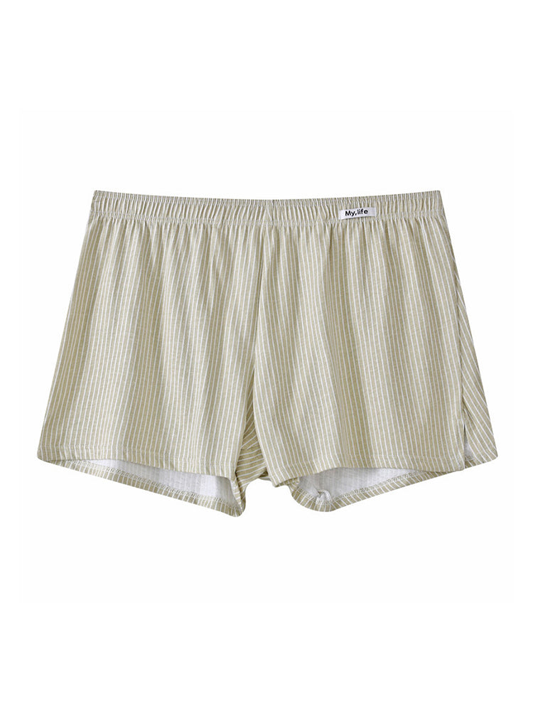 4 Pack Men's Pure Cotton Loose-Fit Antibacterial Home Sleep Boxer Shorts | dmunderwear