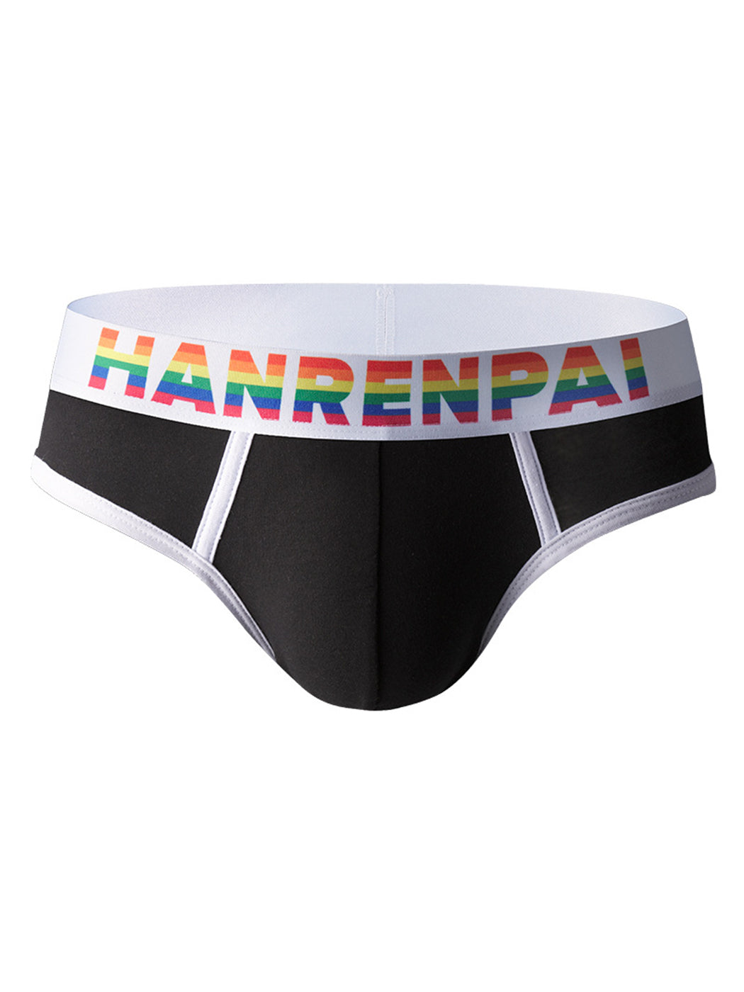 4 Pack Men's Rainbow Letter Belt Briefs | dmunderwear