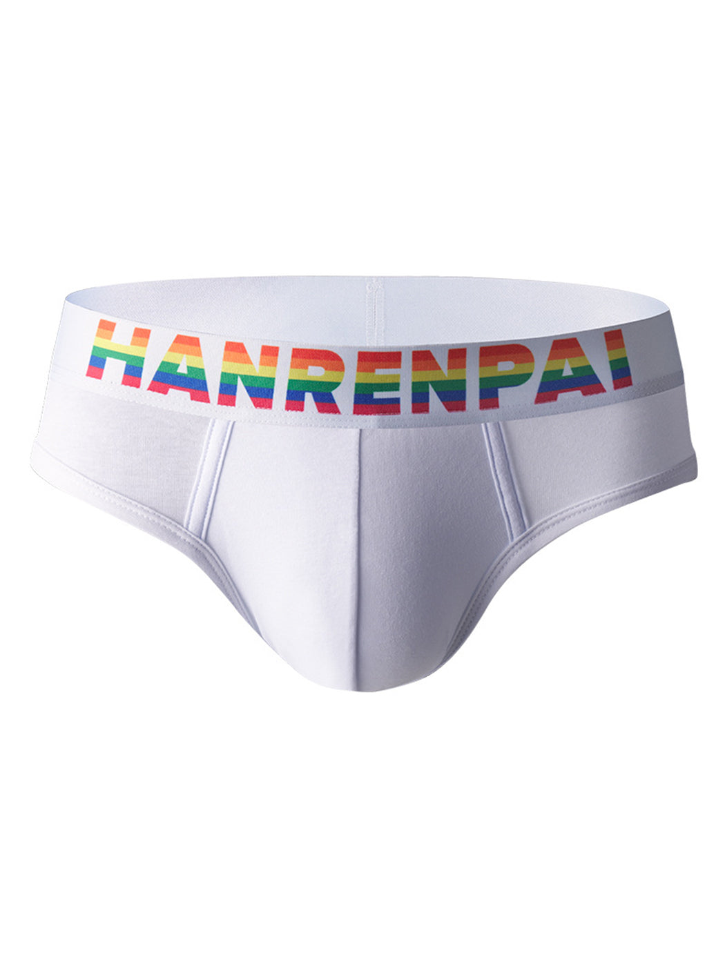 4 Pack Men's Rainbow Letter Belt Briefs | dmunderwear detail image 11