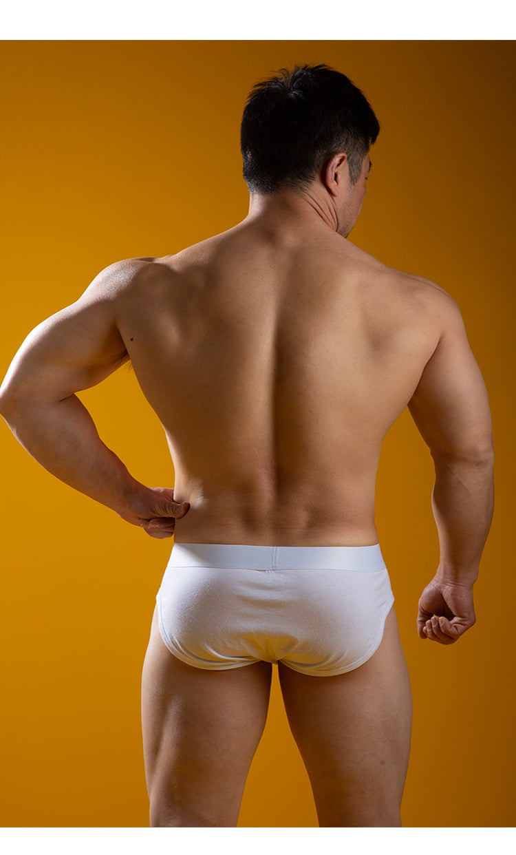 4 Pack Men's Rainbow Letter Belt Briefs | dmunderwear detail image 6