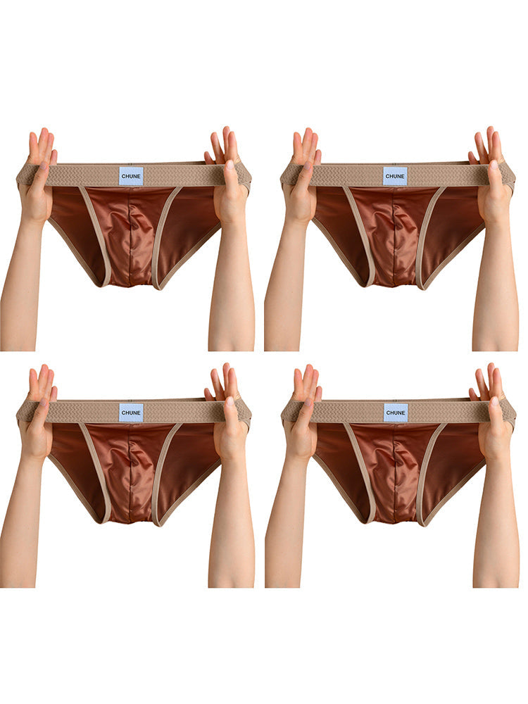 4 Pack Men's Seamless Anti-Odor Stay-Put Fit Cooling Airflow Bikinis | dmunderwear detail image 15