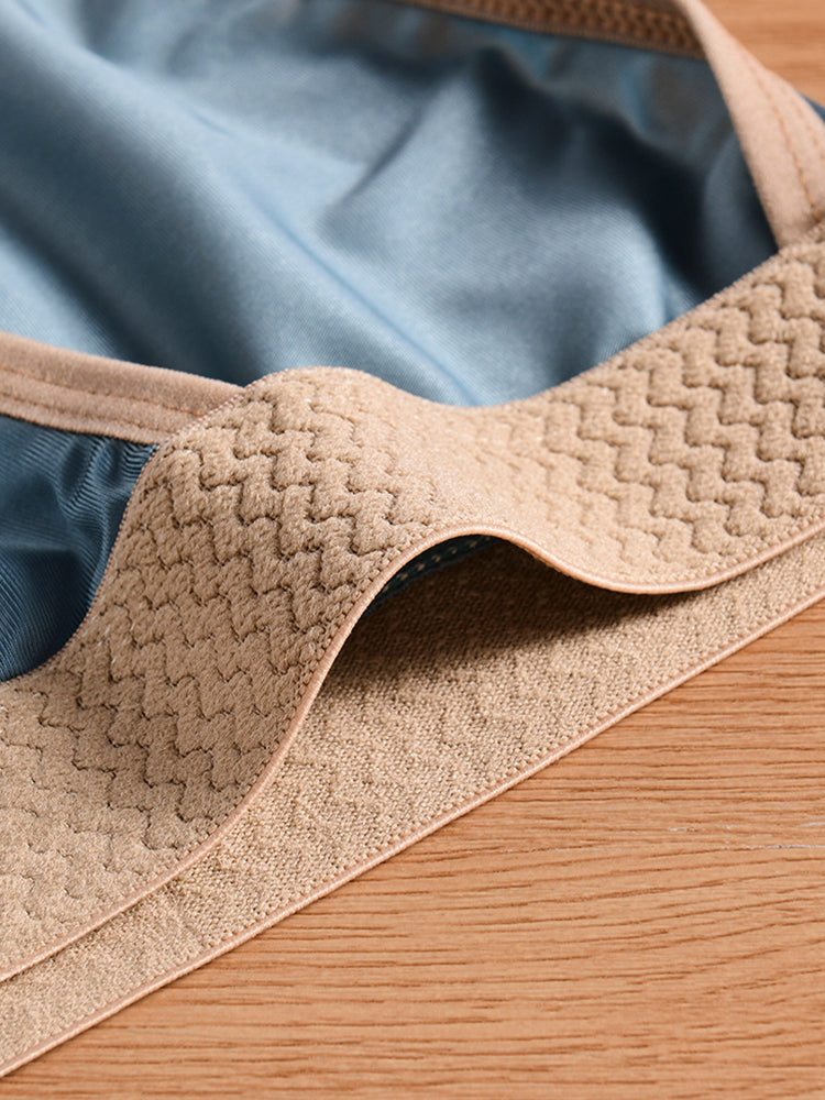 4 Pack Men's Seamless Anti-Odor Stay-Put Fit Cooling Airflow Bikinis | dmunderwear detail image 9