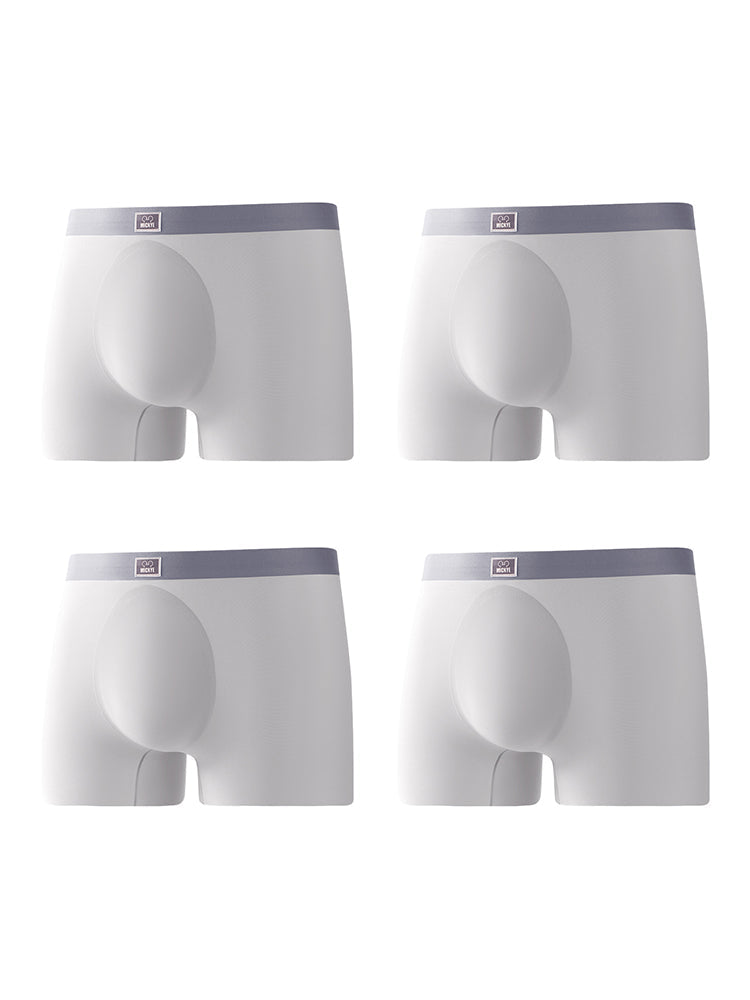 4 Pack Men's Seamless Antibacterial Boxers Briefs | dmunderwear detail image 12