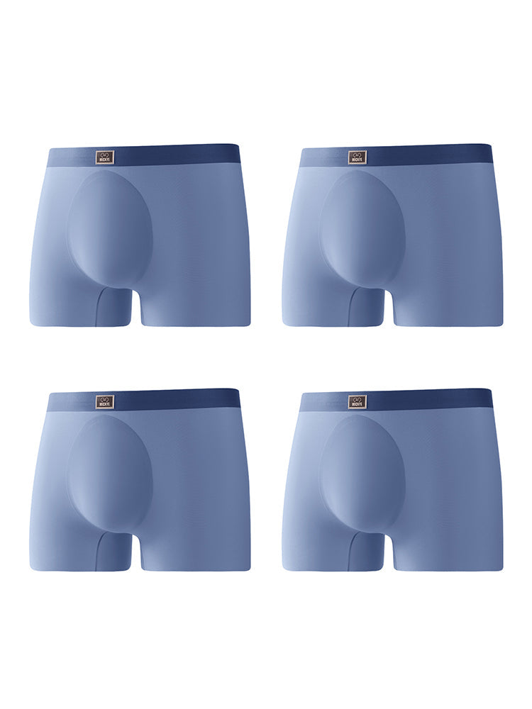 4 Pack Men's Seamless Antibacterial Boxers Briefs | dmunderwear detail image 7