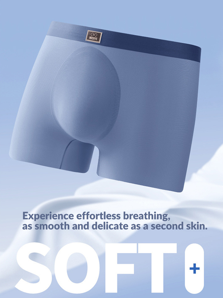 4 Pack Men's Seamless Antibacterial Boxers Briefs | dmunderwear detail image 8