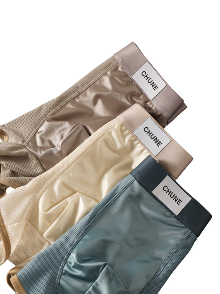 4 Pack Men's Seamless Comfort Second-Skin Feel Antibacterial Pouch Trunks | dmunderwear detail image 11
