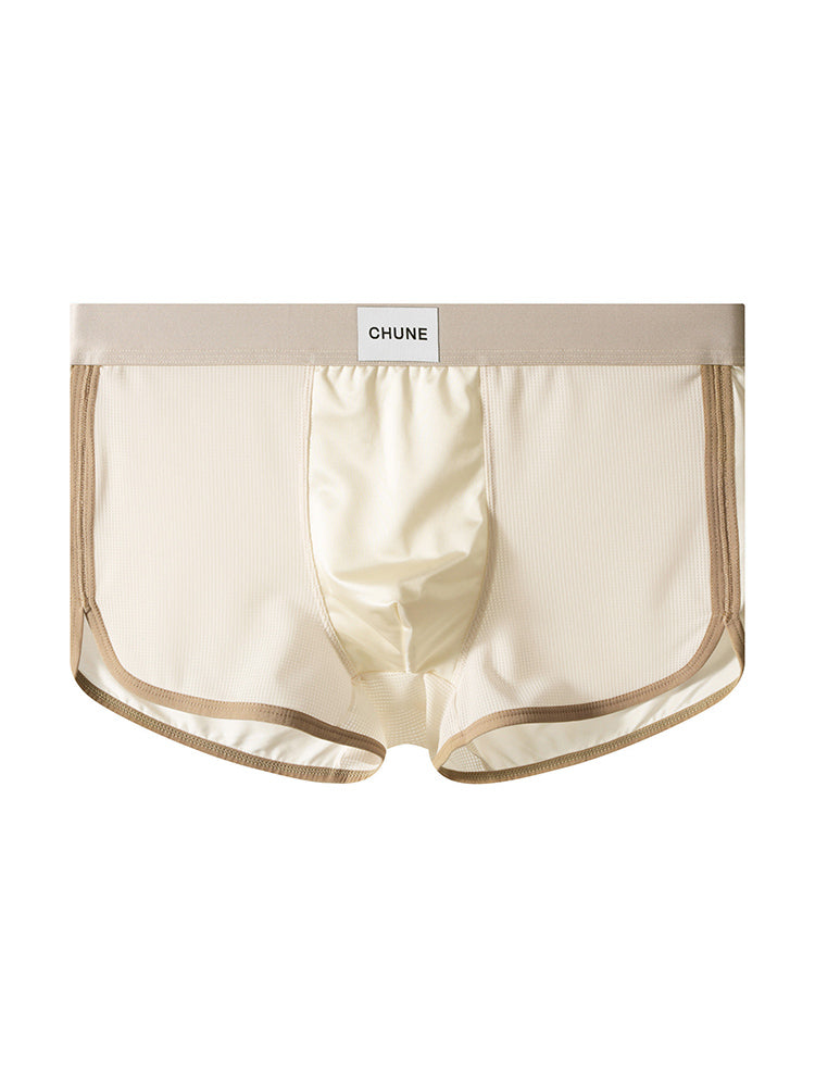 4 Pack Men's Seamless Comfort Second-Skin Feel Antibacterial Pouch Trunks | dmunderwear detail image 18